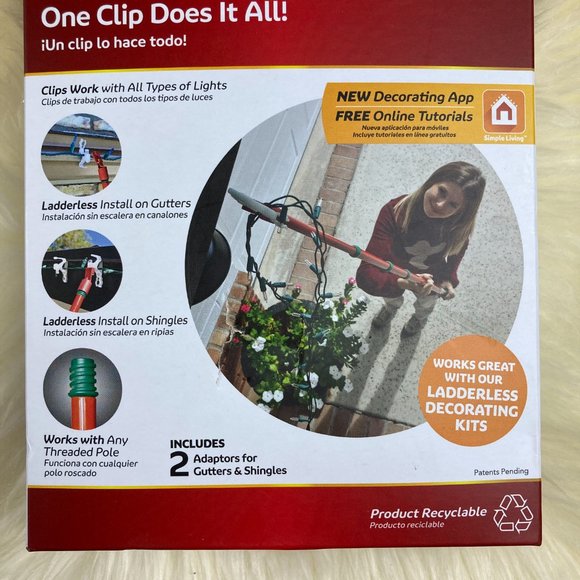 Simple Living Ladderless Christmas Light Clip 25ct - Picture 4 of 10